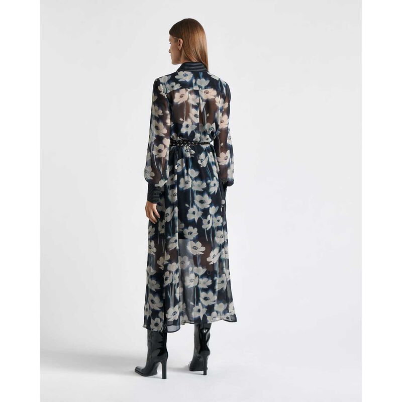 Cue Falling Floral Shirt Dress image number 1